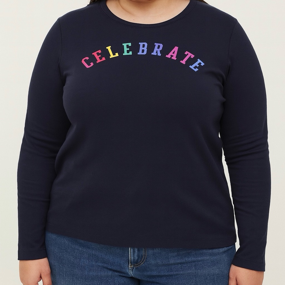 Gap long sleeve shirt for women size small color navy blue